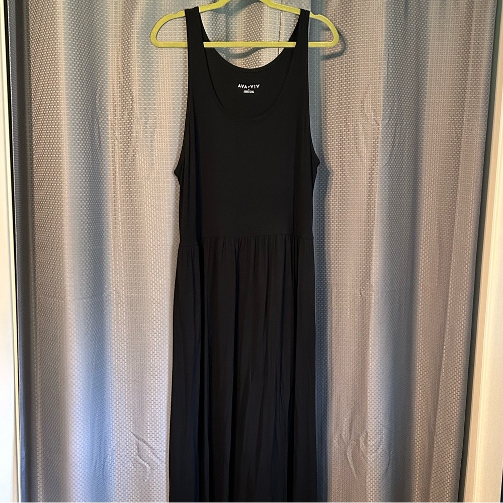 Ava+Viv Black Maxi Dress